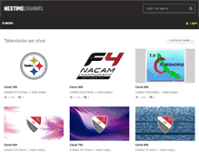 Tablet Screenshot of nextimechannel.tv